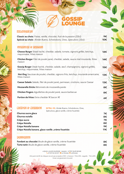 Menu Food